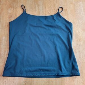 EUC Nine West teal blue green camisole tank top shirt